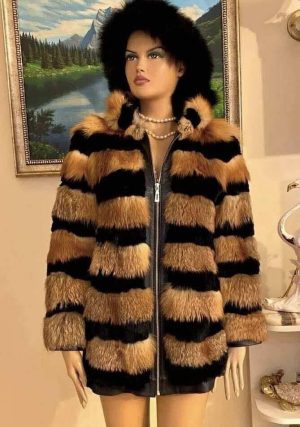 Дамско палто от естествена кожа